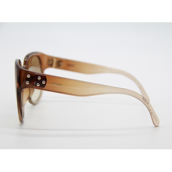 NEW FENDI FF0403/G/S 09Q BROWN SQUARE SUNGLASSES FENDI FF 0403/G/S - Picture 5 of 13